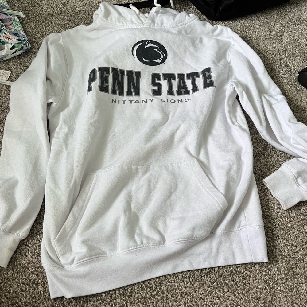 White Penn State sweatshirt